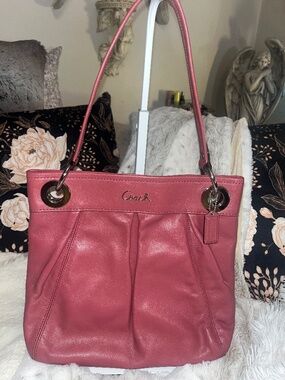 Coach Ashley Leather Hippie Bag F17605 in the color of (Dusty Rose)Y2K (Like New